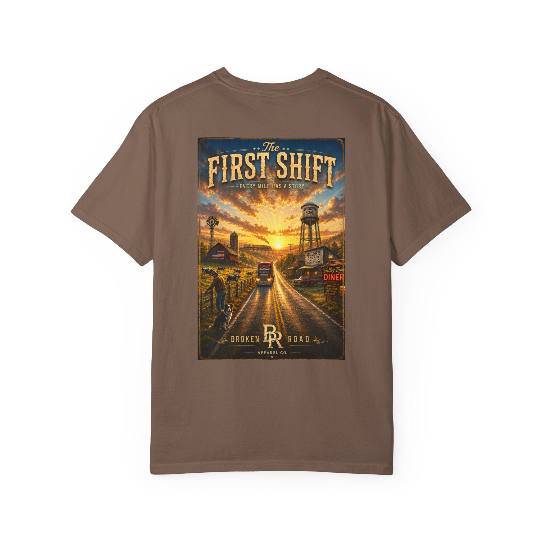 The First Shift™ | Premium Garment-Dyed T-Shirt