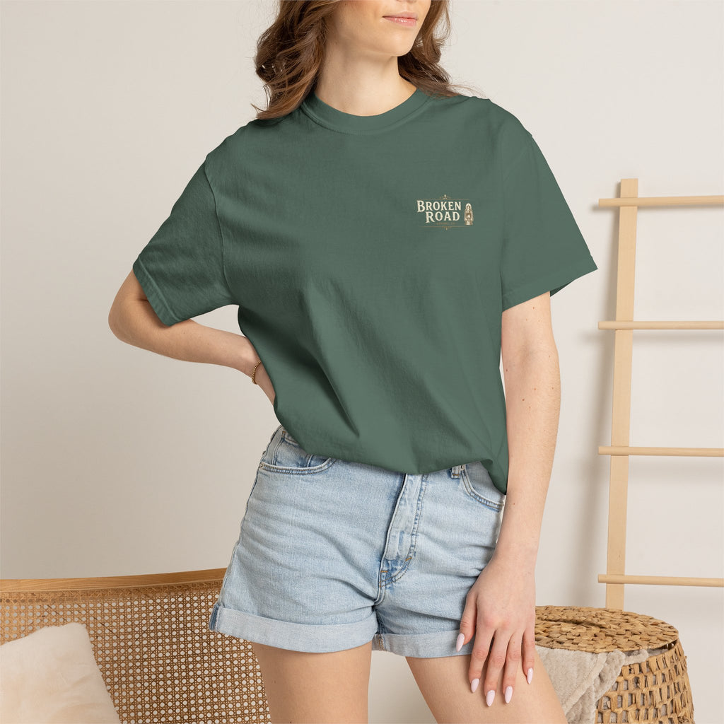 On The Road™ | Premium Garment-Dyed T-Shirt | Broken Road Apparel Co.