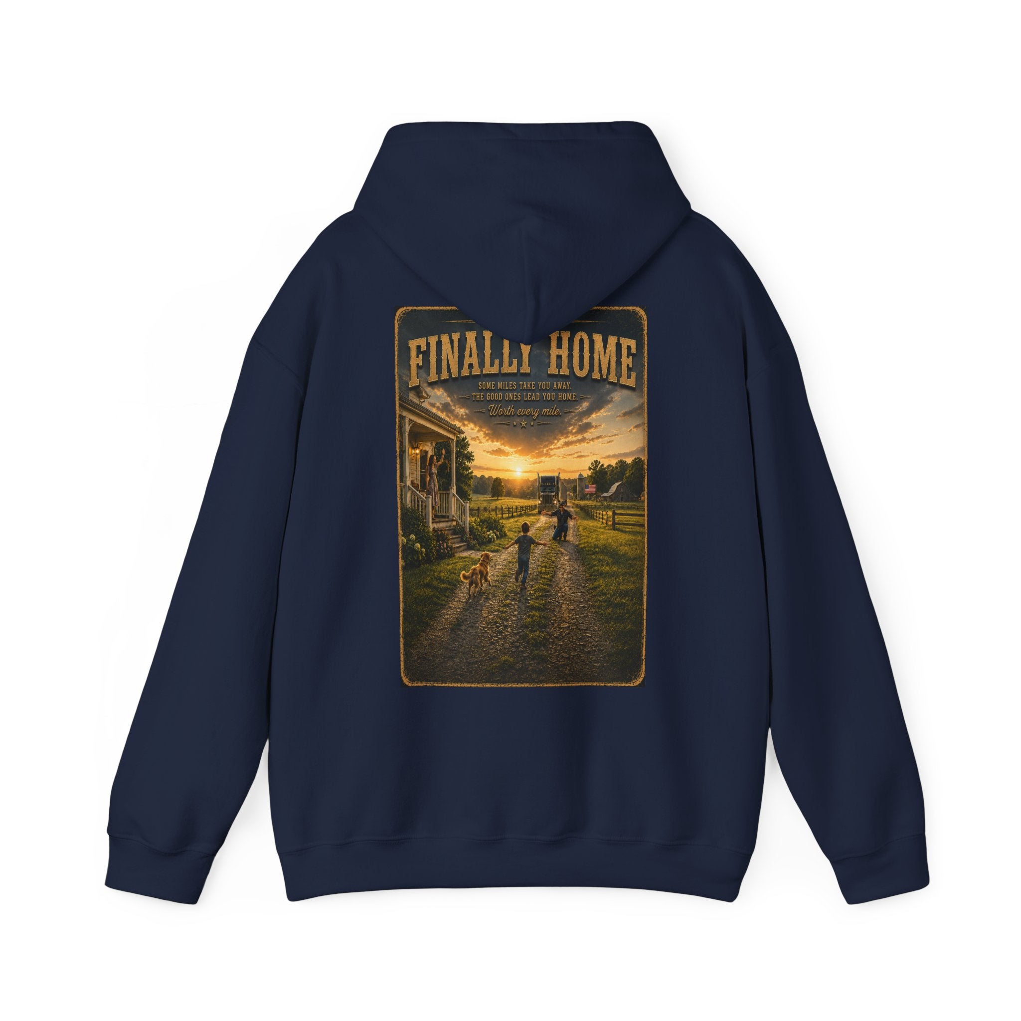 Finally Home™ | Heavy Blend Hoodie | Broken Road Apparel Co.