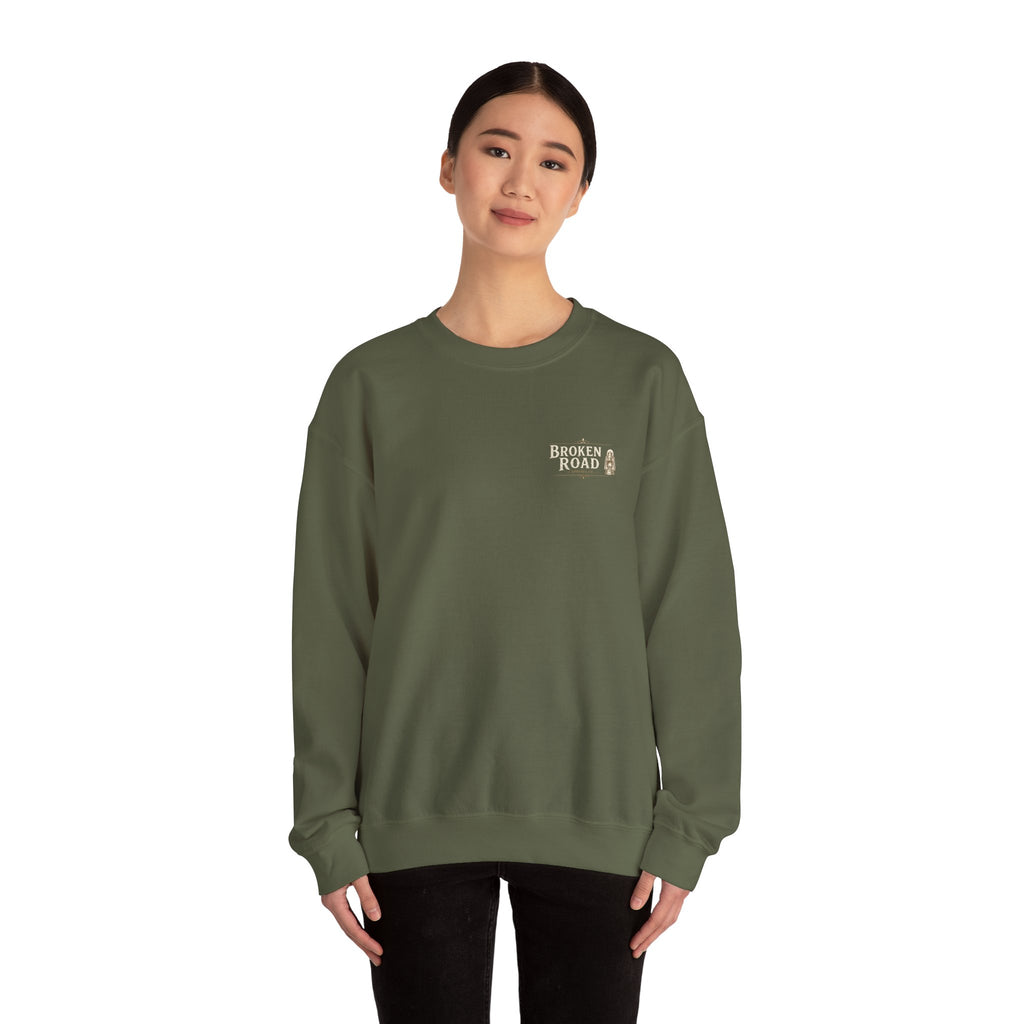 The Last Streetlight™ | Heavy Blend Crewneck Sweatshirt | Broken Road Apparel Co.