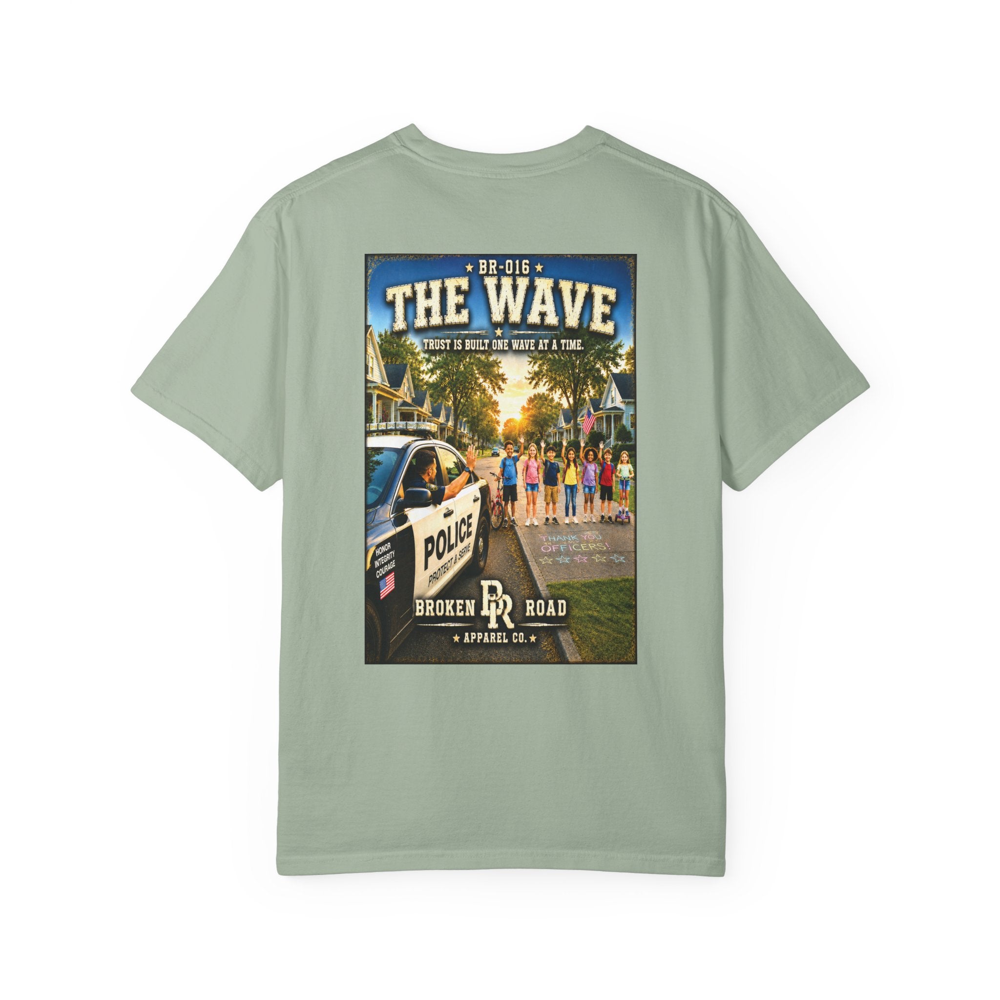 The Wave™ | Premium Garment-Dyed T-Shirt | Broken Road Apparel Co.