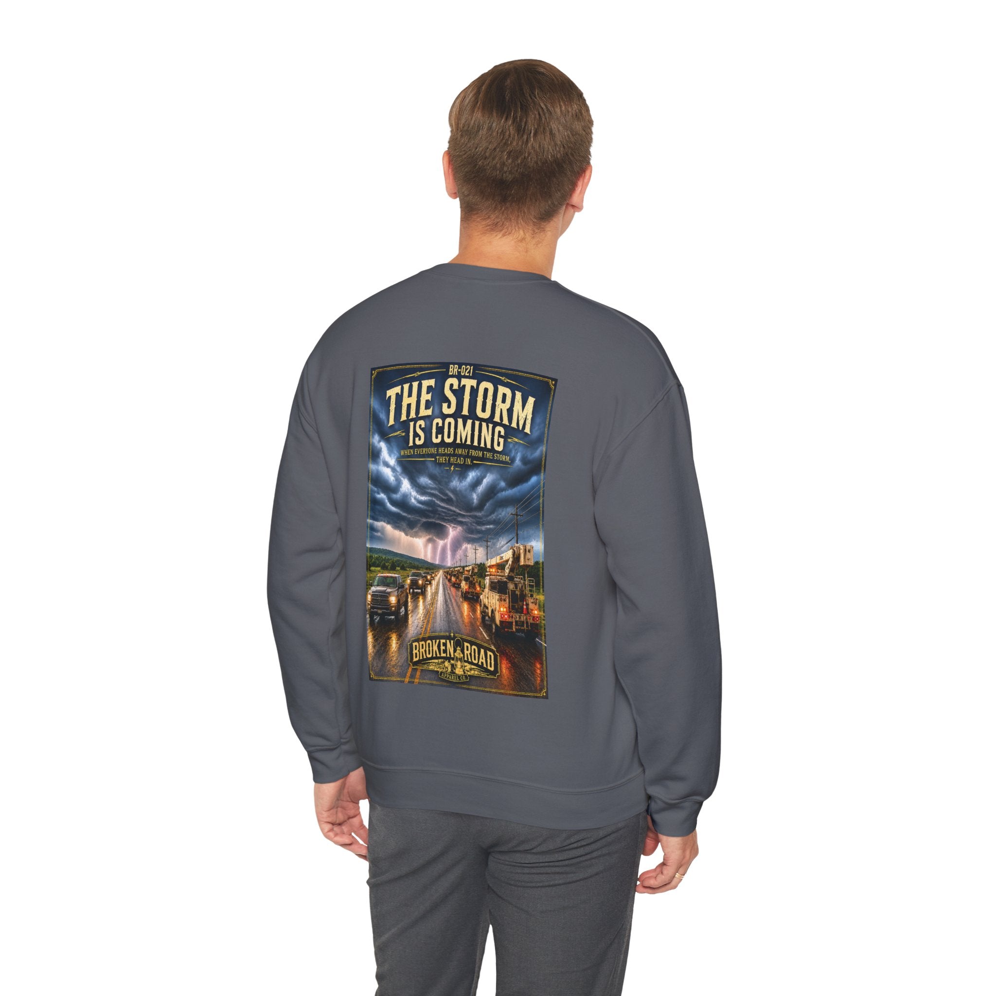 The Storm Is Coming™ | Heavy Blend Crewneck Sweatshirt | Broken Road Apparel Co.